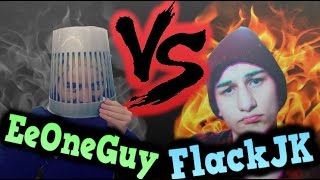EeOneGuy VS FlackJK | Ивангай VS ФлекДжикей |Эпичная Рэп Битва in Real Life