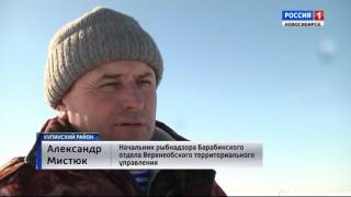В Купинском районе инспекторы рыбоохраны пытаются защитить озеро Яркуль от браконьеров