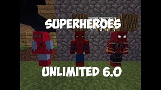 ТИЗЕР     ОБЗОР НА ВСЕ КОСТЮМЫ ЧЕЛОВЕКА ПАУКА В МОДЕ SUPERHEROES UNLIMITED 6.0