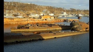 СТАРАЯ , ВОЕННО МОРСКАЯ БАЗА СССР, СОВЕТСКАЯ ГАВАНЬ,   ЖУТЬ !ЗАБРОШЕННЫЕ МЕСТА  2018