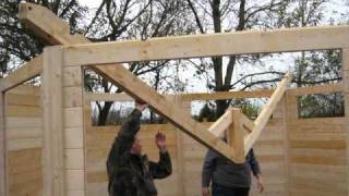 Blockhaus-24.de : Aufbau eines vollisolierten Premium-Pavillons