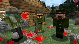 MC NAVEED AND MARK FRIENDLY ZOMBIE BECOME SOLDIERS AND FIGHT ARMY OFFICERS !! Minecraft Mods