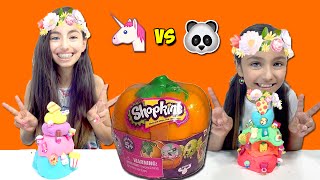 Shopkins Halloween Pumpkins World Play Doh Day Challenge