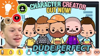 How to make DUDE PERFECT!!! | Character Creator | New Toca Life World Update | Toca Boca