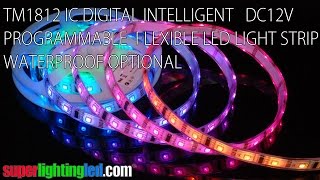 SuperLightingLED TM1812 IC Digital Intelligent Programmable LED Light Strip