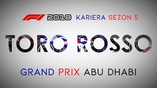 F1 2018 KARIERA [LIVE] | Sezon 5 | GP Abu Dhabi [ZAKOŃCZENIE KARIERY]