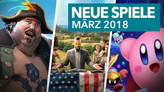 März 2018 - Release-Vorschau für PS4, Xbox One, Switch & Co.