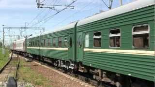Отправление ЧС2т-1022 с поездом Санкт-Петербург — Кисловодск