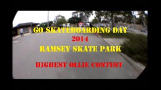 GSD 2014 Ramsey Skate Park Highest Ollie Contest