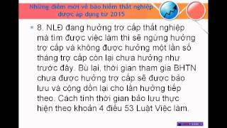 Những điểm mới về bảo hiểm thất nghiệp được áp dụng từ 2015