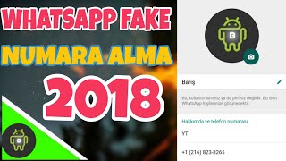 WhatsApp Fake Numara Alma 2018 (ücretsiz)