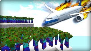 КРУШЕНИЕ САМОЛЕТА НА ОСТРОВ С МИЛЛИОН ЗОМБИ! ВЫЖИВАНИЕ В ЗОМБИ АПОКАЛИПСИСЕ! РОССИЯ В МАЙНКРАФТ!