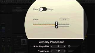 Logic Pro X MIDI Velocity Processor Quick Look