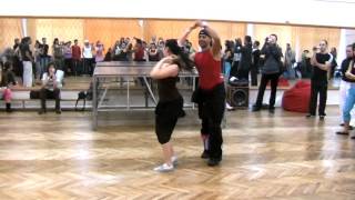 Jorge Camaguey, salsa casino work-shop. Хорхе Камагуэй и Ася. Сальса касино, узлы (часть 1/3)