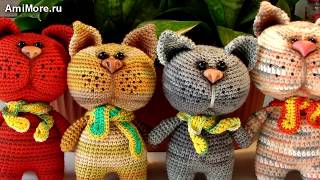 Амигуруми: схема Котика. Игрушки вязанные крючком. Free crochet patterns. Free crochet patterns.