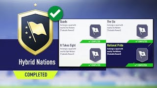 HYBRID NATIONS SBC COMPLETED!! - CHEAPEST METHOD! FIFA 18