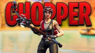 New Fortnite CHOPPER SKIN Gameplay..