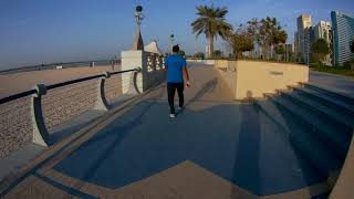 Эмираты  от Corniche Beach (продолжение) экшн камера GitUp Git2P без стаба Абу Даби pointalex