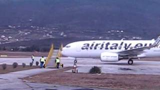 Mostar airport-Arrival B737 Air Italy
