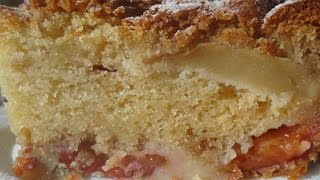 Сливово яблочный пирог со штрейзелем  Немецкая кухня