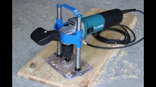 Fresatrice per legno da una smerigliatrice (angle grinder hack)
