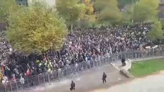 Protesti penzionera u Sarajevu ispred Vlade Federacije