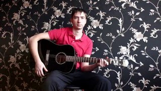 Кино (В. Цой) - Видели ночь (кавер) на гитаре