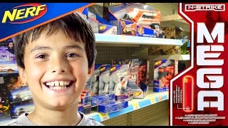 NERF GUNS - Магазин! Выбираем ПИСТОЛЕТЫ с пулями. Rosemerie Plaza!