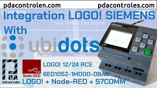 Integration Industrial LOGO! Siemens with Ubidots Platform  IoT : PDAControl