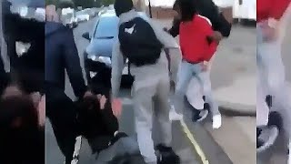 YBN Nahmir & Crew Fights in London! New! Oct 2018!
