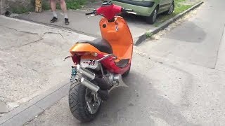 Экстремальный тюнинг скутера! Два котла 140сс