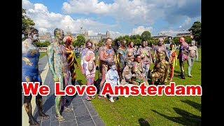 CANAL RIDE ... 2016 Amsterdam BodyPainting Day By Andy Golub
