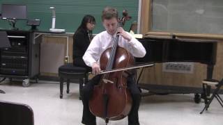 William SSA Recital 2017 - Accolay Concerto No. 1 in A Minor for Cello