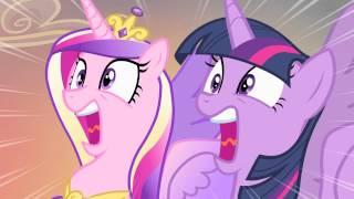 Princess Cadaence & Twilight Sparkle (screaming in shock)