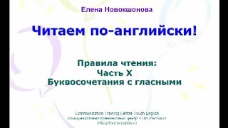 10.Правила чтения английского языка.Буквосочетания c гласной E.