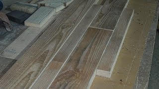 Половая доска в стиле кантри своими руками. DIY: Wood Flooring in country style.