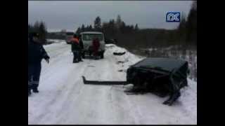 Два человека погибли в аварии на трассе Вологда-Медвежьегорск