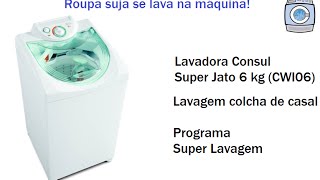 Lavadora Consul Super Jato 6 kg (CWI06) - Colcha de casal