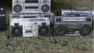 Sanyo M-X920 JVC RC-M90 Conion C-100F Boombox Stereo Review comparison