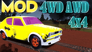 Полный привод МОД, 4х4, AWD, 4WD Mod ставим и тестируем в My summer car