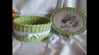 Чудо Шкатулка из Газетных Трубочек.