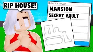NEW BULLDOZE UPDATE I DELETED ALL MY PLOTS ON BLOXBURG! (Roblox)