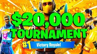 WE DID SO GOOD! $20,000 Friday Fortnite Tourney w/ Upshall!  #ConsoleGang (Fortnite Battle Royale)