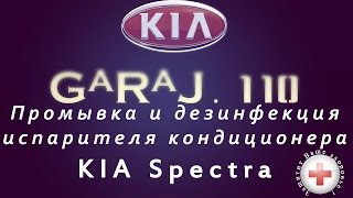 Промывка и дезинфекция кондиционера Kia Spectra