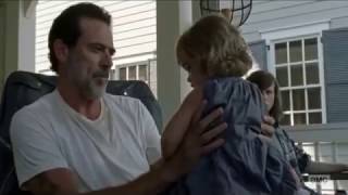 The Walking Dead 7x07 Negan Holds Judith Scene