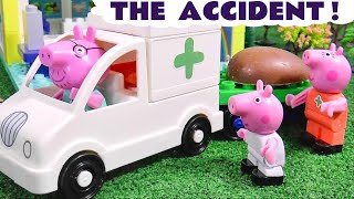 Peppa Pig Accident Thomas and Friends Hospital Set Toys Kinder Surprise Eggs & Disney Tsum Tsums