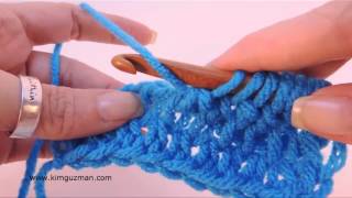 Tunisian Crochet: Double Stitch (or Double Crochet)