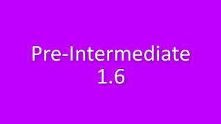 New English File Pre-Intermediate listenning 1.6