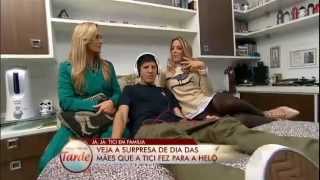 programa da tarde Tici em Família especial apresentadora mostra a casa da mãe, Helô Pinheiro 12 05 2