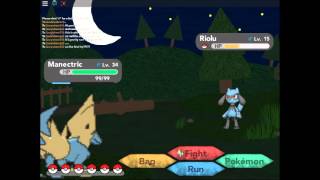 Roblox Pokemon Brick Bronze---Where to find Riolu!